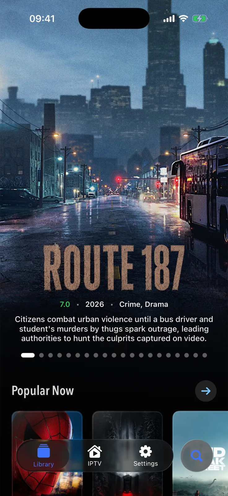 The Gflix library on iPhone